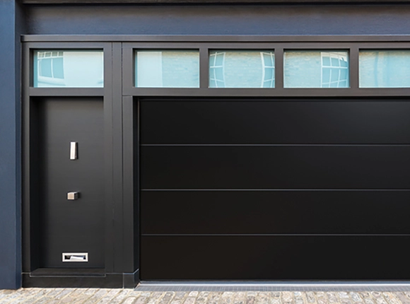 Lorin Colorin BlackMatt Garage Door