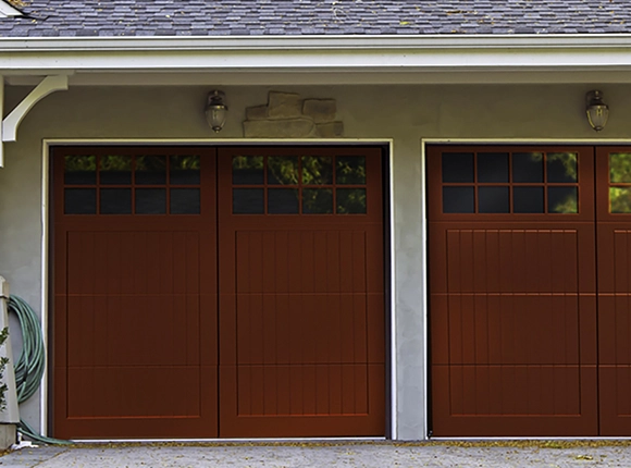 Lorin medium antique copper garage door