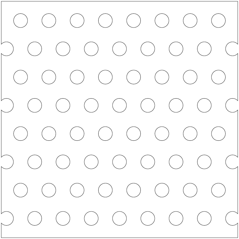 Lorin perforating pattern 123