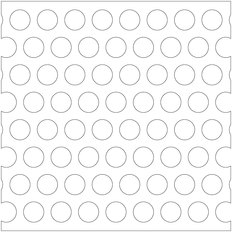 Lorin perforating pattern 124