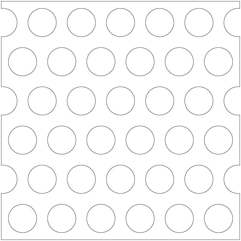 Lorin perforating pattern 128