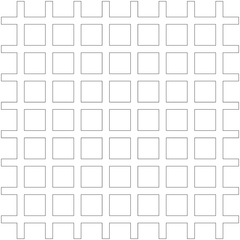 Lorin perforating pattern 202