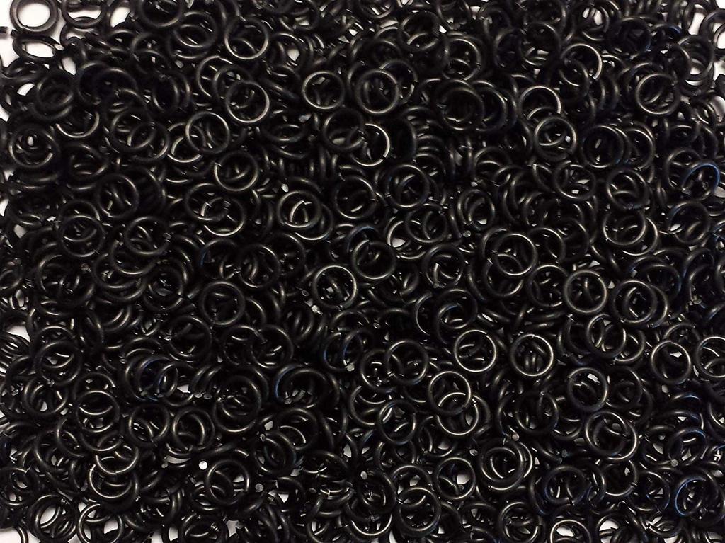 Black batch anodized aluminum rings