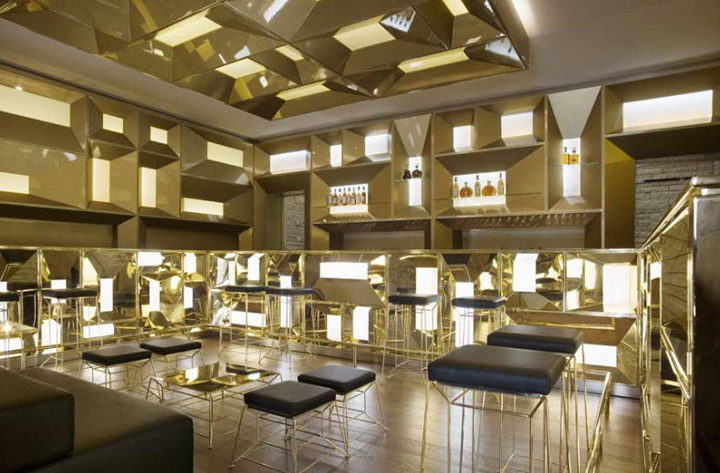 Gold aluminum restaurant example