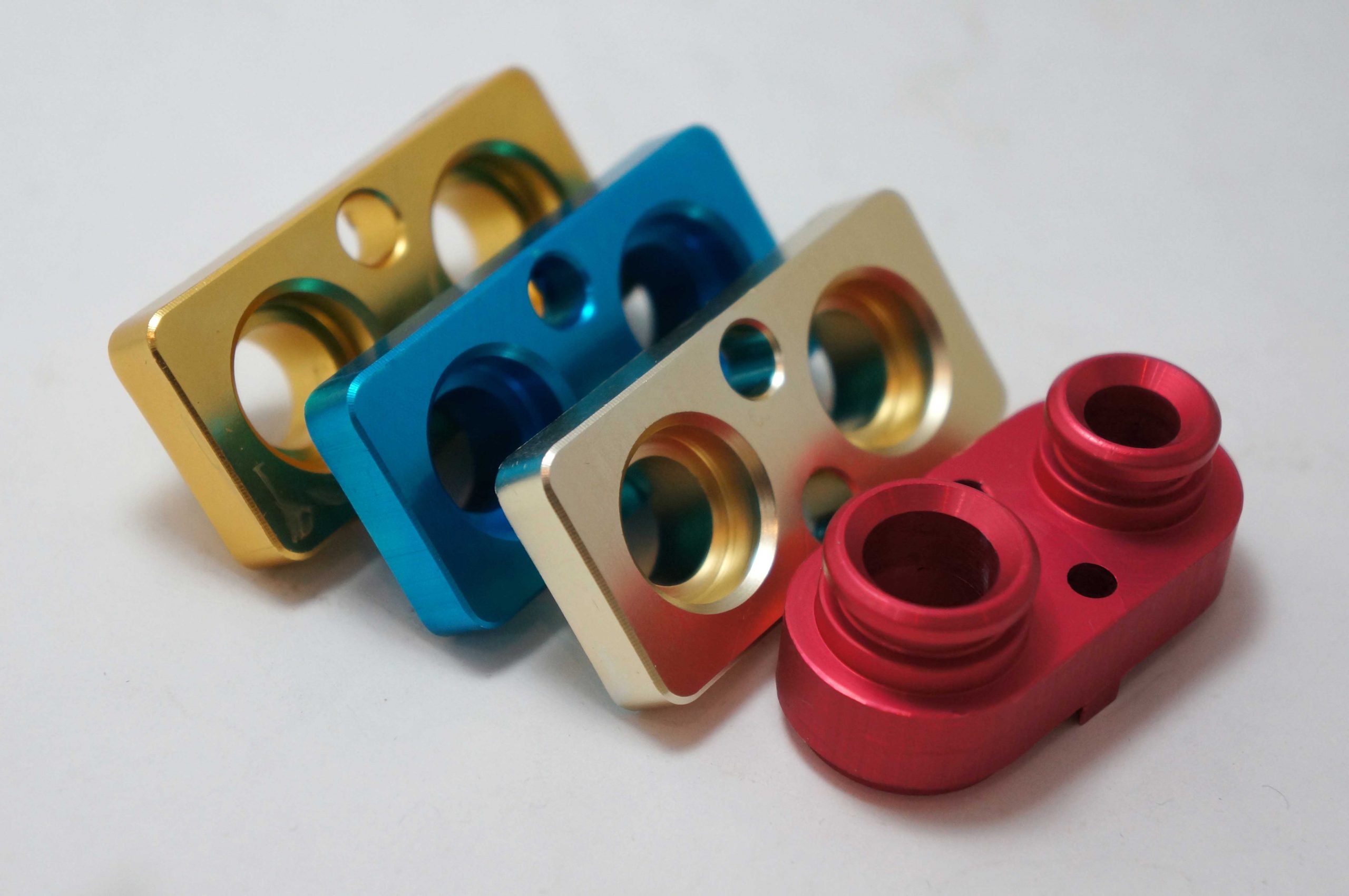 Anodized aluminum parts