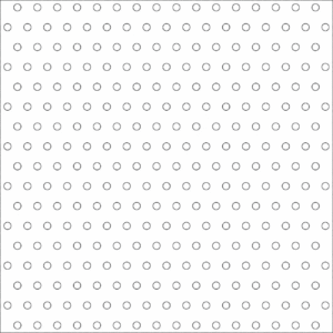 Lorin perforating pattern 111