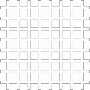Lorin perforating pattern 202