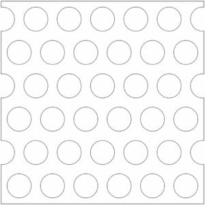 Lorin perforating pattern 128