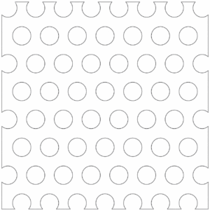 Lorin perforating pattern 125